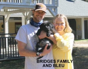 The Bridges family and Bleu