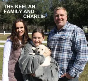 The Keelan family and Charlie