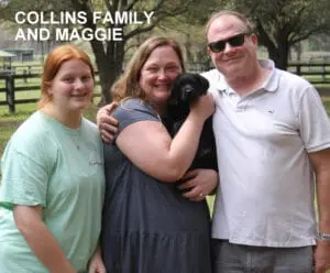 The Collins family and Maggie