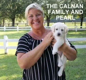 The Calnan family and Pearl