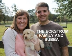 The Eckstrom family and Bubba