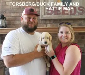 The Forsbergbuck family and Hattie Mae