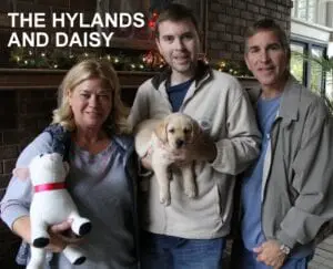 The Hysland family and Daisy