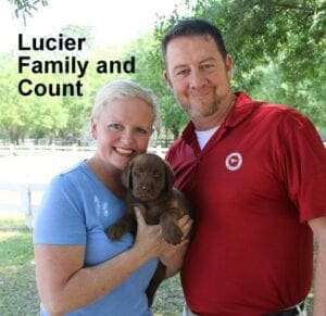The Lucier family and Count