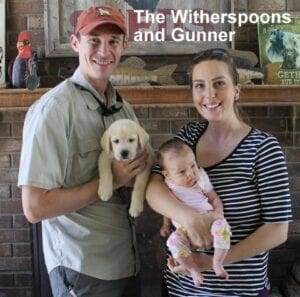 The Witherspoon family and Gunner