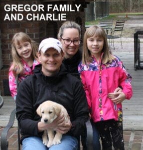 The Gregor family and Charlie