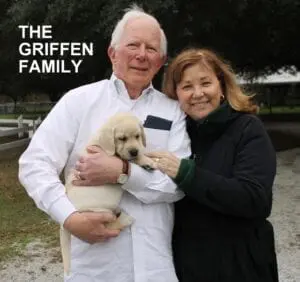 The Griffen family and their dog