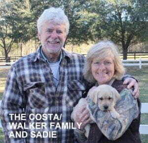 The Costa Walker family and Sadie