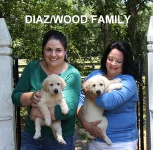 The Diazwood family and their puppies