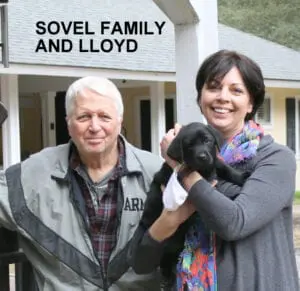 The Sovel family and Lloyd
