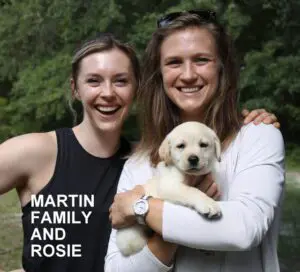 The Martin family and Rosie